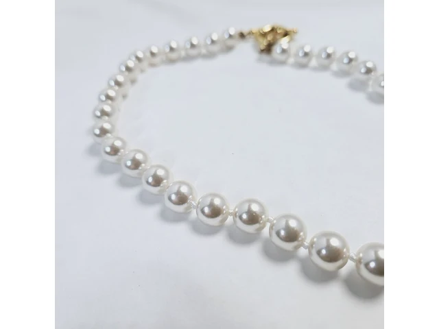 Dames parelsnoer collier - met echte japanse parels - anna valerie adolf - afbeelding 3 van  4