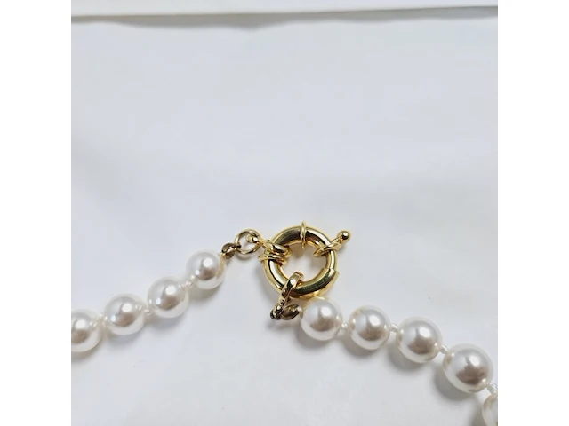 Dames parelsnoer collier - met echte japanse parels - anna valerie adolf - afbeelding 4 van  4