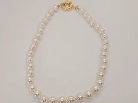 Dames parelsnoer collier - met echte japanse parels - anna valerie adolf - afbeelding 1 van  4
