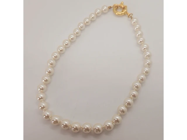 Dames parelsnoer collier - met echte japanse parels - anna valerie adolf - afbeelding 2 van  4