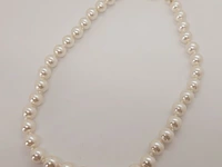 Dames parelsnoer collier - met echte japanse parels - anna valerie adolf - afbeelding 2 van  4