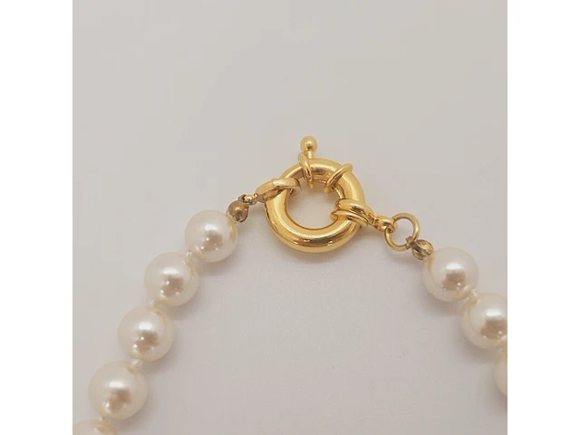 Dames parelsnoer collier - met echte japanse parels - anna valerie adolf - afbeelding 4 van  4
