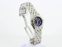Dames polshorloge breitling, callistino, blauwe wijzerplaat, bouwjaar ca. 2000 - afbeelding 3 van  10
