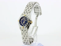 Dames polshorloge breitling, callistino, blauwe wijzerplaat, bouwjaar ca. 2000 - afbeelding 5 van  10