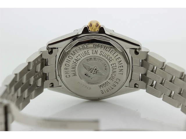 Dames polshorloge breitling, callistino, blauwe wijzerplaat, bouwjaar ca. 2000 - afbeelding 7 van  10