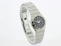 Dames polshorloge omega, constellation, zwarte wijzerplaat, bouwjaar ca 2010 - afbeelding 2 van  9