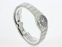 Dames polshorloge omega, constellation, zwarte wijzerplaat, bouwjaar ca 2010 - afbeelding 3 van  9