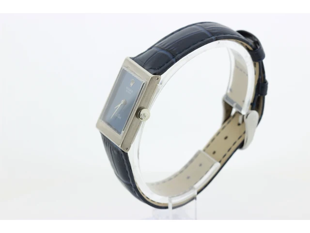 Dames polshorloge rolex, cellini, blauwe wijzerplaat, bouwjaar 1970 - afbeelding 5 van  9
