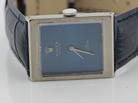 Dames polshorloge rolex, cellini, blauwe wijzerplaat, bouwjaar 1970 - afbeelding 8 van  9
