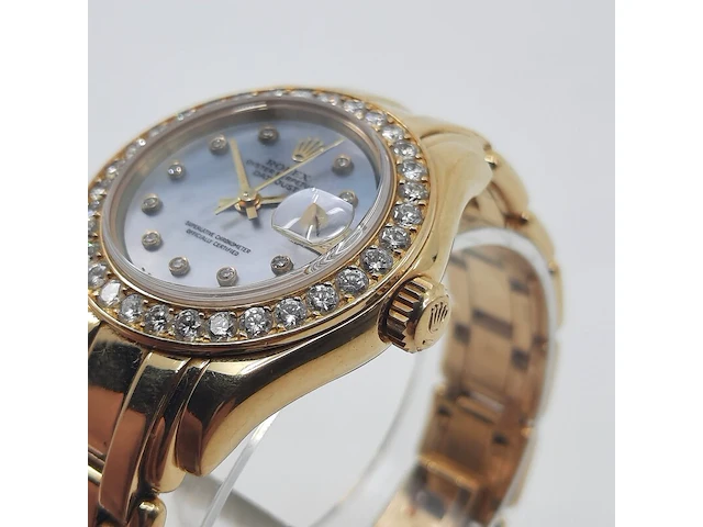 Dames polshorloge, rolex, datejust pearl master - afbeelding 3 van  26