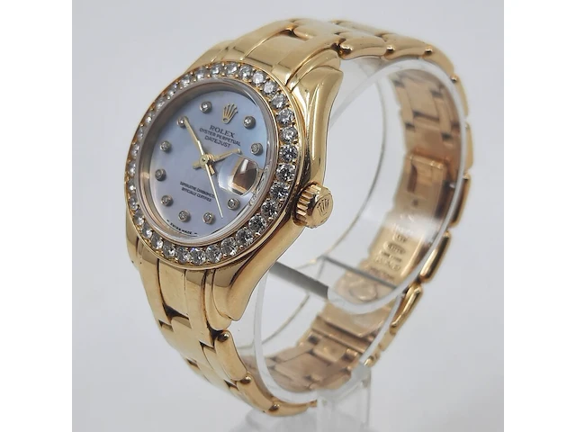 Dames polshorloge, rolex, datejust pearl master - afbeelding 20 van  26