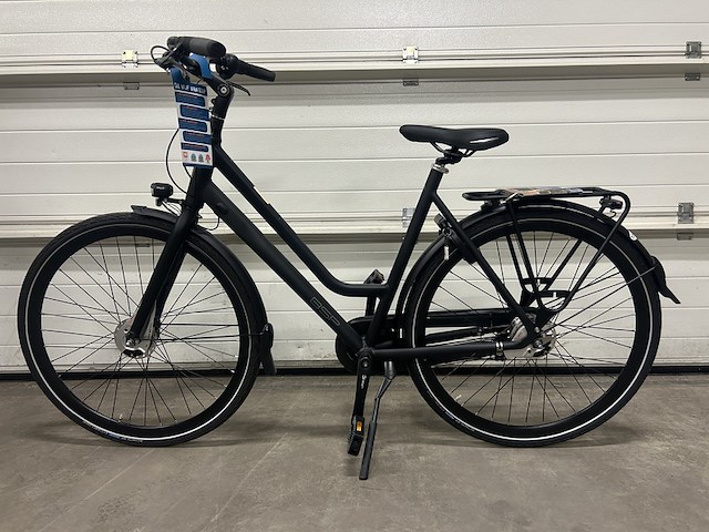 Dames stadsfiets 56 cm 7 versnellingen bsp, voyager, onyx black - afbeelding 1 van  19