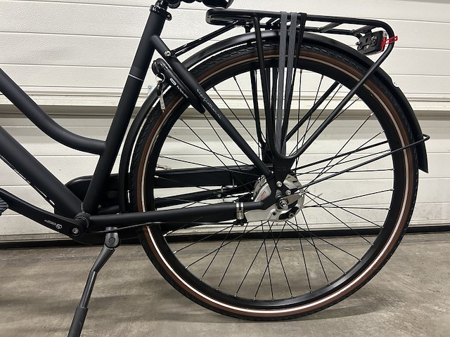 Dames stadsfiets 57 cm 3 versnellingen bsp, o-seven n7, onyx black matt - afbeelding 14 van  20