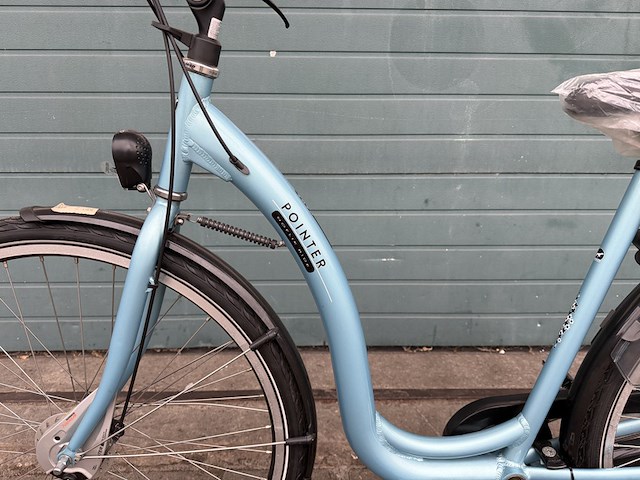 Dames stadsfiets frame maat 50 7 versnellingen pointer, step-in mama, peyton blue - afbeelding 2 van  17