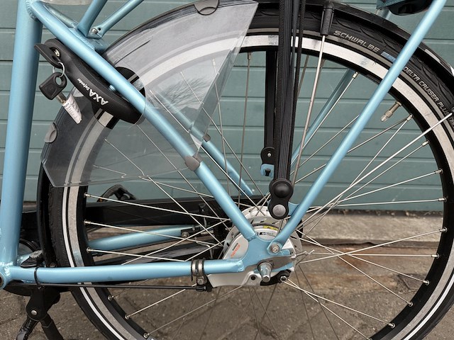 Dames stadsfiets frame maat 50 7 versnellingen pointer, step-in mama, peyton blue - afbeelding 12 van  17