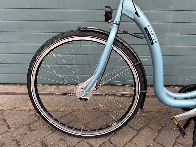 Dames stadsfiets frame maat 50 7 versnellingen pointer, step-in mama, peyton blue - afbeelding 17 van  17