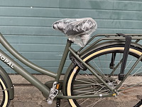 Dames stadsfiets frame maat 53 3 versnellingen, popal, daily dutch prestige n3, army green - afbeelding 2 van  18