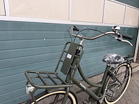 Dames stadsfiets frame maat 53 3 versnellingen, popal, daily dutch prestige n3, army green - afbeelding 4 van  18
