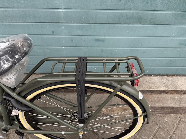 Dames stadsfiets frame maat 53 3 versnellingen, popal, daily dutch prestige n3, army green - afbeelding 7 van  18