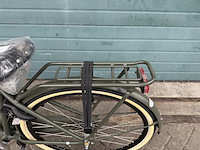 Dames stadsfiets frame maat 53 3 versnellingen, popal, daily dutch prestige n3, army green - afbeelding 7 van  18