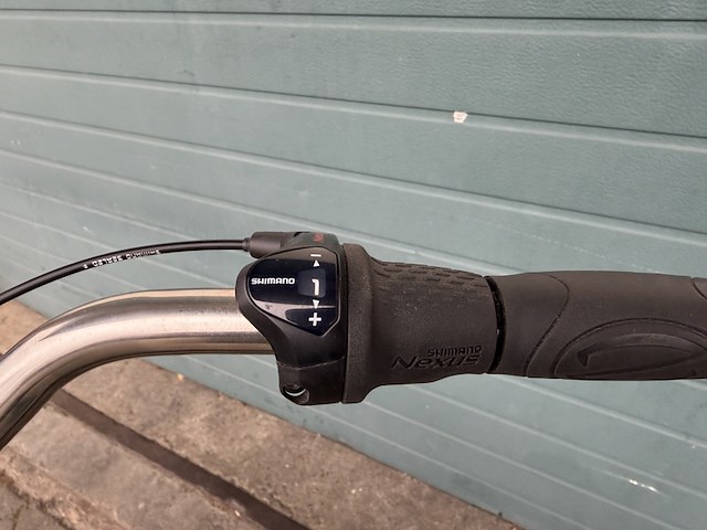 Dames stadsfiets frame maat 53 3 versnellingen, popal, daily dutch prestige n3, army green - afbeelding 9 van  18