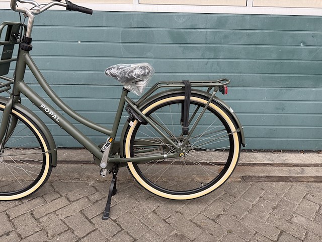 Dames stadsfiets frame maat 53 3 versnellingen, popal, daily dutch prestige n3, army green - afbeelding 11 van  18