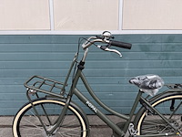 Dames stadsfiets frame maat 53 3 versnellingen, popal, daily dutch prestige n3, army green - afbeelding 14 van  18