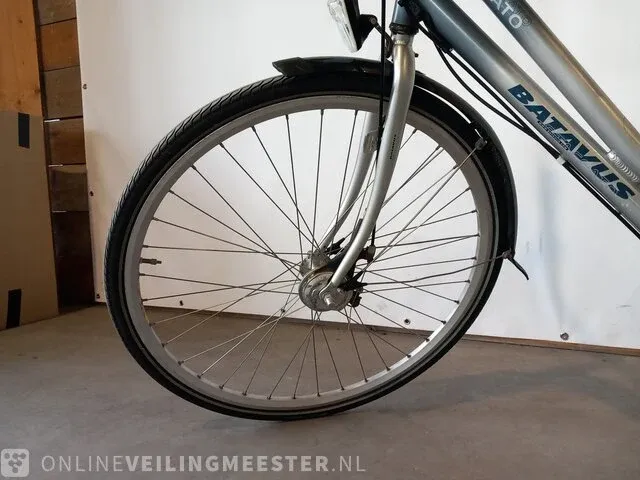 Damesfiets batavus, staccato, grijs / chroom - afbeelding 9 van  13