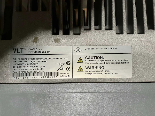 Danfoss - fc102 - hvac drive vlt - afbeelding 5 van  5