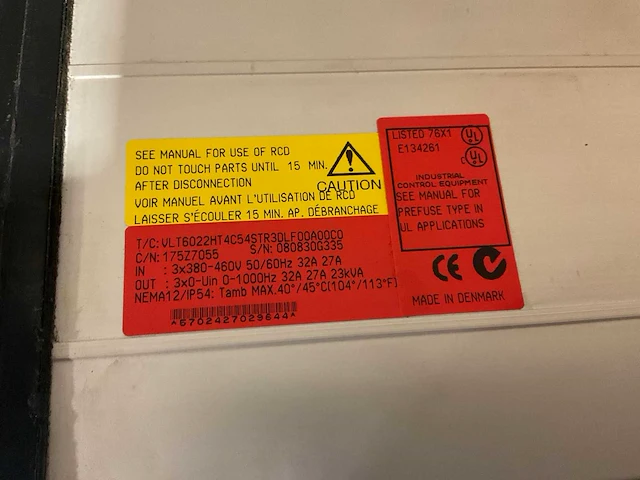 Danfoss - vlt 6000 - 23kva hvac frequentieregelaar - afbeelding 3 van  3