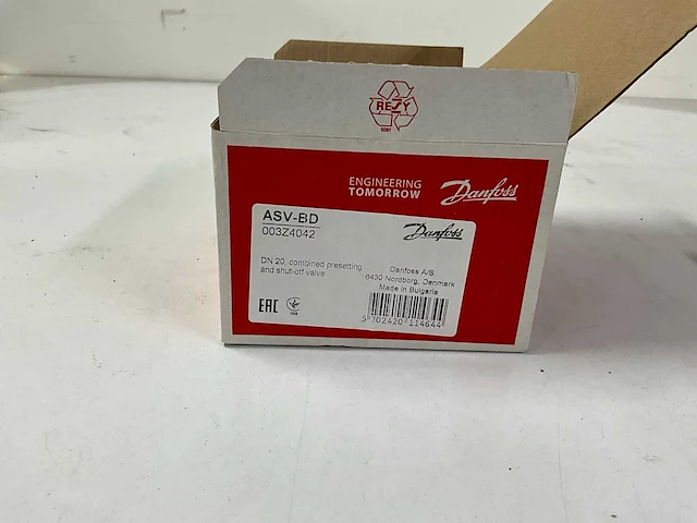 Danfoss asv-bd afsluitklep dn20 radiator - afbeelding 3 van  3