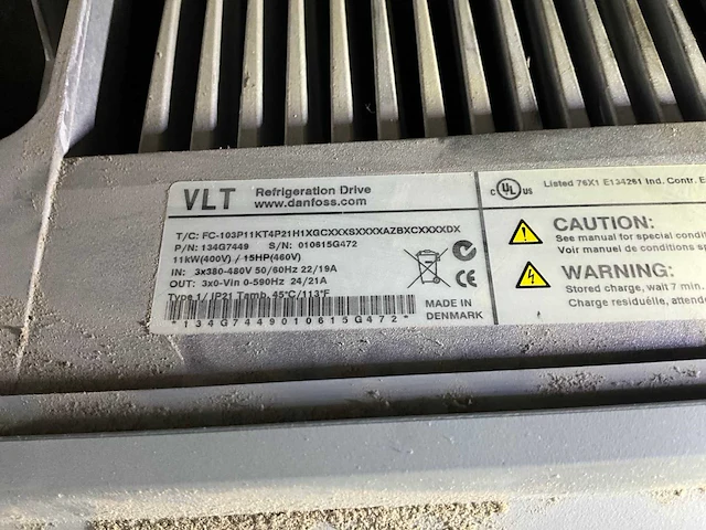 Danfoss fc-103p11kt4p21h1 frequentieregelaar - afbeelding 5 van  5