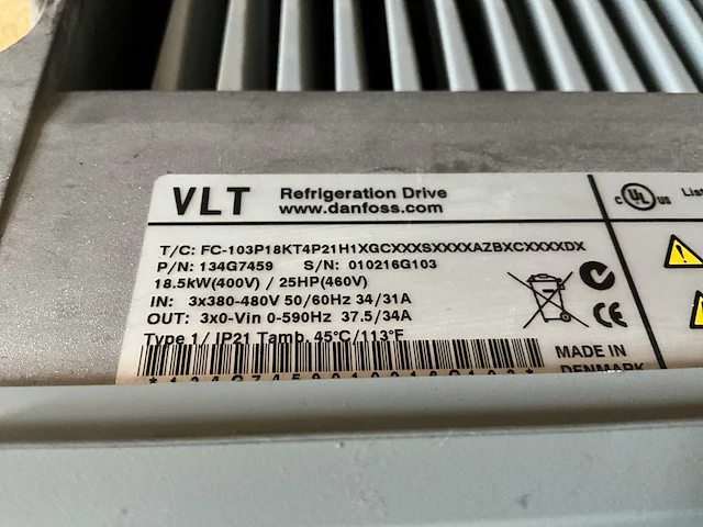 Danfoss fc-103p18kt frequentieregelaar - afbeelding 4 van  4