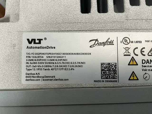 Danfoss frequentieregelaar (2x) - afbeelding 3 van  4