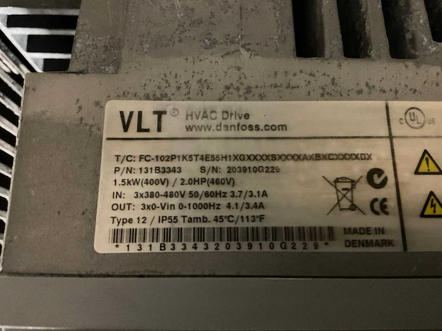 Danfoss frequentieregelaar (2x) - afbeelding 2 van  2