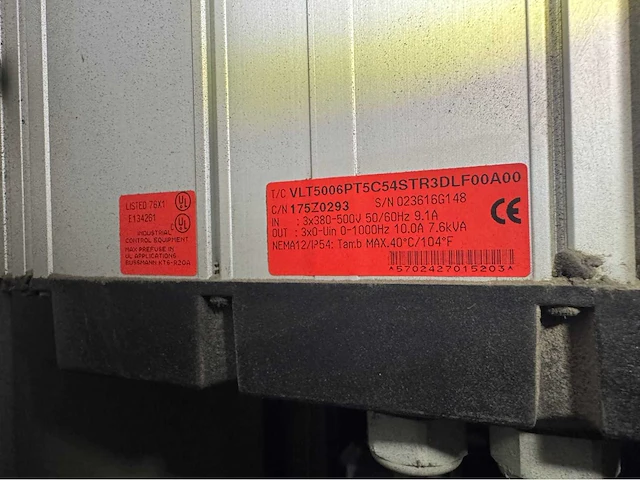 Danfoss frequentieregelaar set met schakelkast - afbeelding 2 van  13