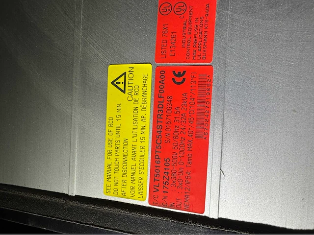 Danfoss frequentieregelaar set met schakelkast - afbeelding 3 van  14