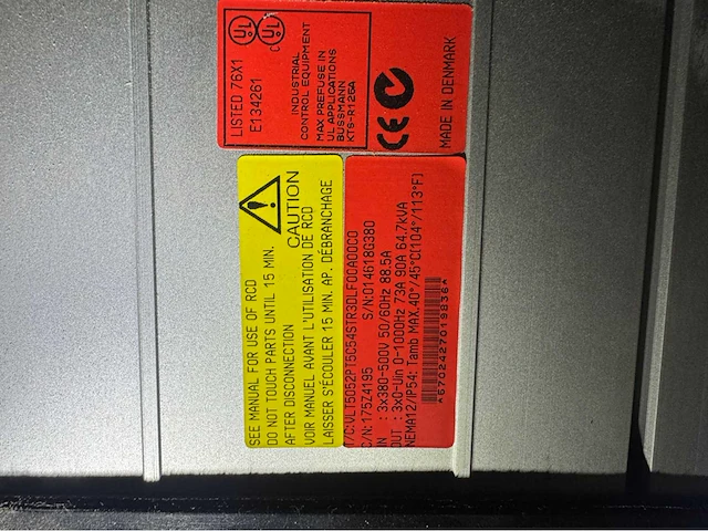 Danfoss frequentieregelaars set met schakelkast - afbeelding 12 van  13