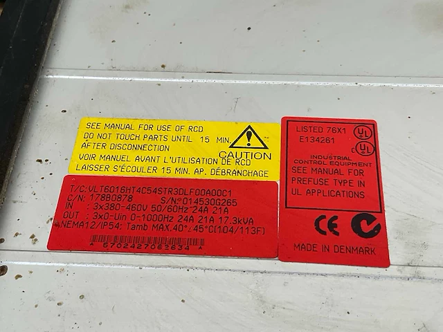 Danfoss vlt 6000 hvac frequentieregelaar (3x) - afbeelding 5 van  6