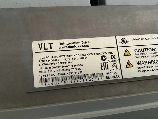 Danfoss vlt refrigeration drive frequentieregelaar - afbeelding 4 van  4