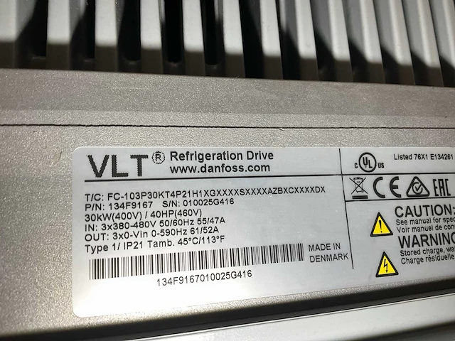 Danfoss vlt refrigeration drive frequentieregelaar - afbeelding 4 van  4