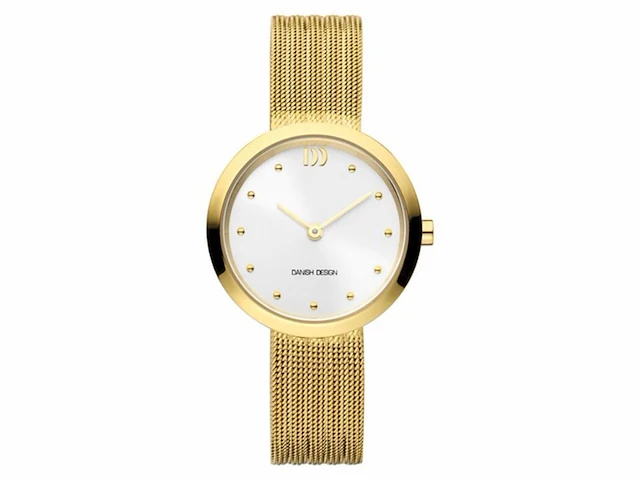 Danish design pure julia iv05q1210 dameshorloge met stijlvolle goudkleurige band 28 mm - afbeelding 1 van  1