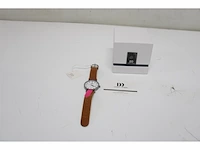 Danish design rhine iq31q1273 heren horloge - 39mm-bruin -zilverkleurig - afbeelding 3 van  3