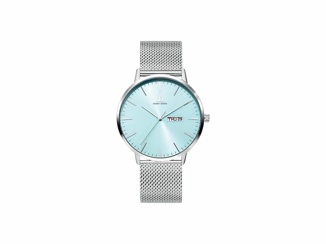 Danish design tidlos akilia horloge day/date husky blue mesh iq69q1267 - afbeelding 1 van  1