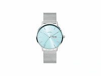 Danish design tidlos akilia horloge day/date husky blue mesh iq69q1267 - afbeelding 1 van  1