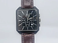 Danish design titanium chronograaf herenhorloge - afbeelding 2 van  8