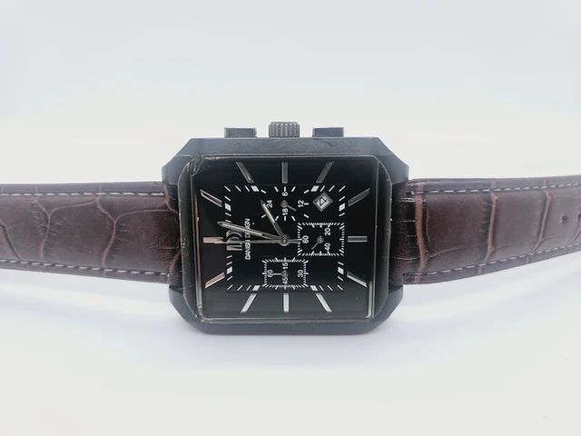 Danish design titanium chronograaf herenhorloge - afbeelding 4 van  8