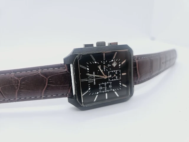 Danish design titanium chronograaf herenhorloge - afbeelding 5 van  8