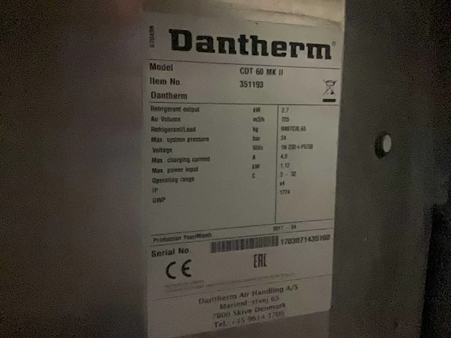 Dantherm cdt 60 bouwdroger - afbeelding 5 van  5