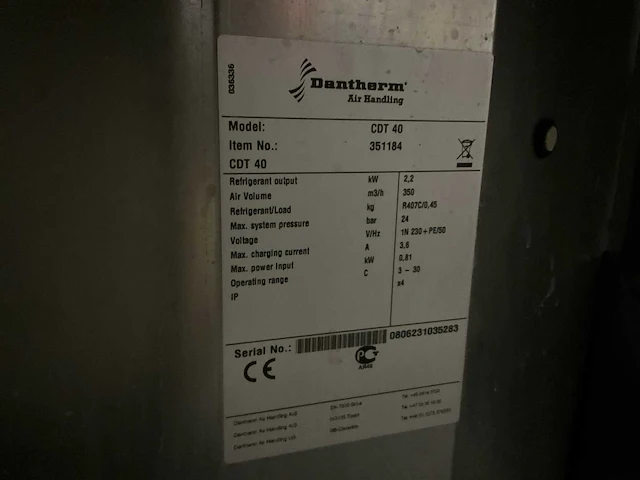 Dantherm cdt40 bouwdroger - afbeelding 5 van  5